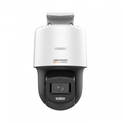 Domo PT IP 4 Megapixel / Lente 4 mm  / Luz Blanca 30 mts / dWDR  / PoE / IP66 / Micrófono y Bocina Interconstruido / Micro SD / Incluye Montaje de Pared y Techo