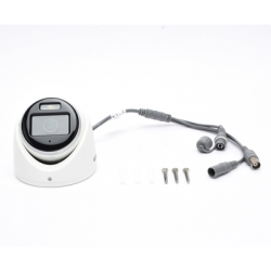 [ColorVu] Turret TURBOHD 3K (5 Megapixel) / Lente 2.8 mm / Micrófono Integrado / Imagen a Color 24/7 / 20 mts Luz Blanca / Exterior IP67 / dWDR / 4 Tecnologías