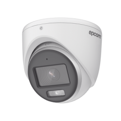 [ColorVu] Turret TURBOHD 3K (5 Megapixel) / Lente 2.8 mm / Micrófono Integrado / Imagen a Color 24/7 / 20 mts Luz Blanca / Exterior IP67 / dWDR / 4 Tecnologías